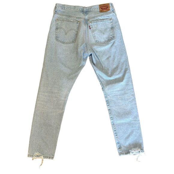 Levi's 501 Skinny High Rise Button Fly Women's Jeans 28x28L - Picture 6 of 8